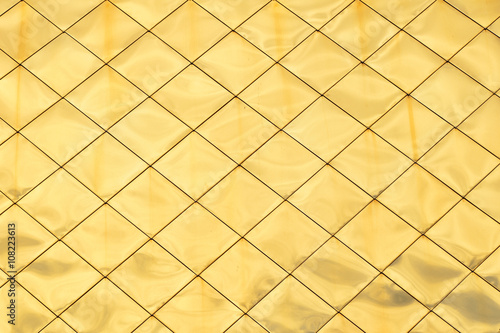 Golden metal panels texture background