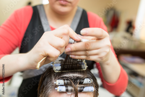 perm in the beauty salon