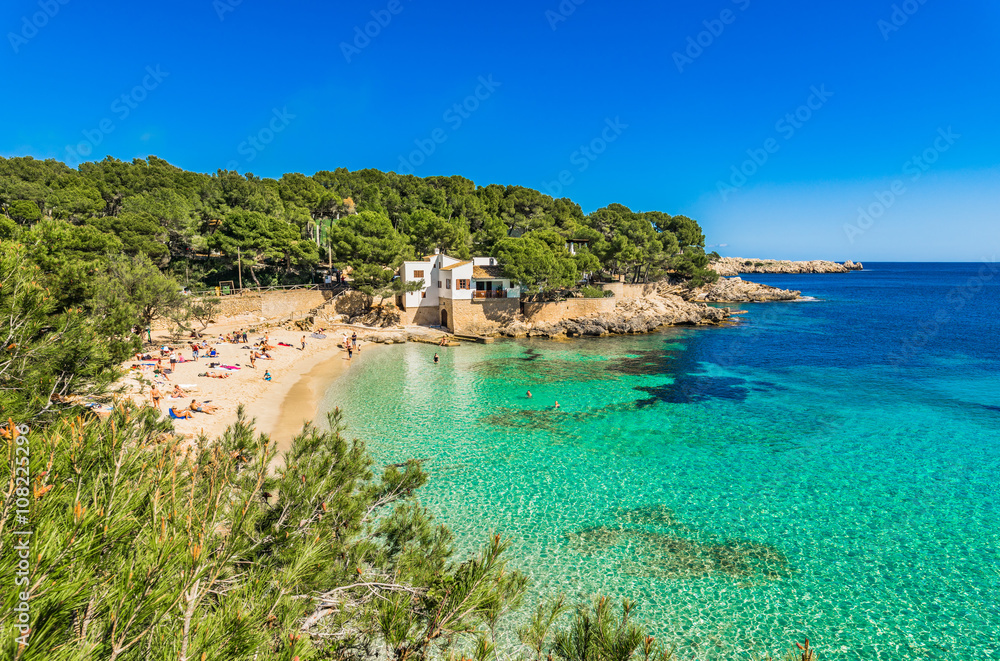 Beautiful Beach Bay Cala Gat Majorca Spain Cala Ratjada