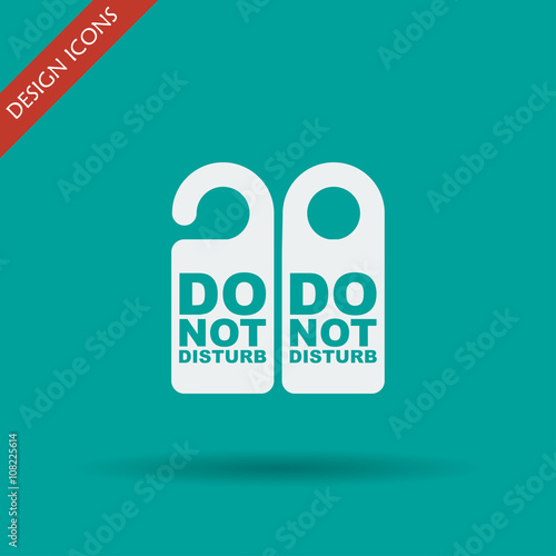 Do Not Disturb Sign. Vector illustration