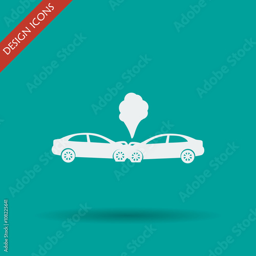 Car crash concept.