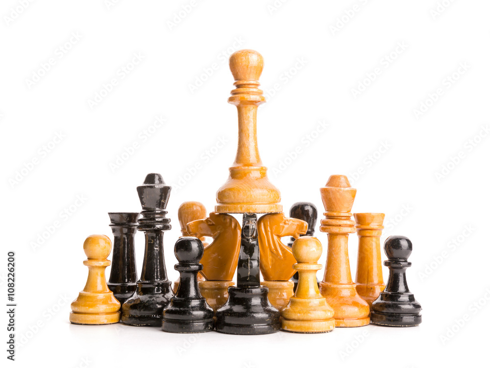 Chess figures isolated Chess figures isolated