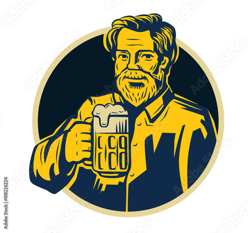 man with beer