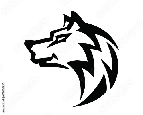 Wolf head vector