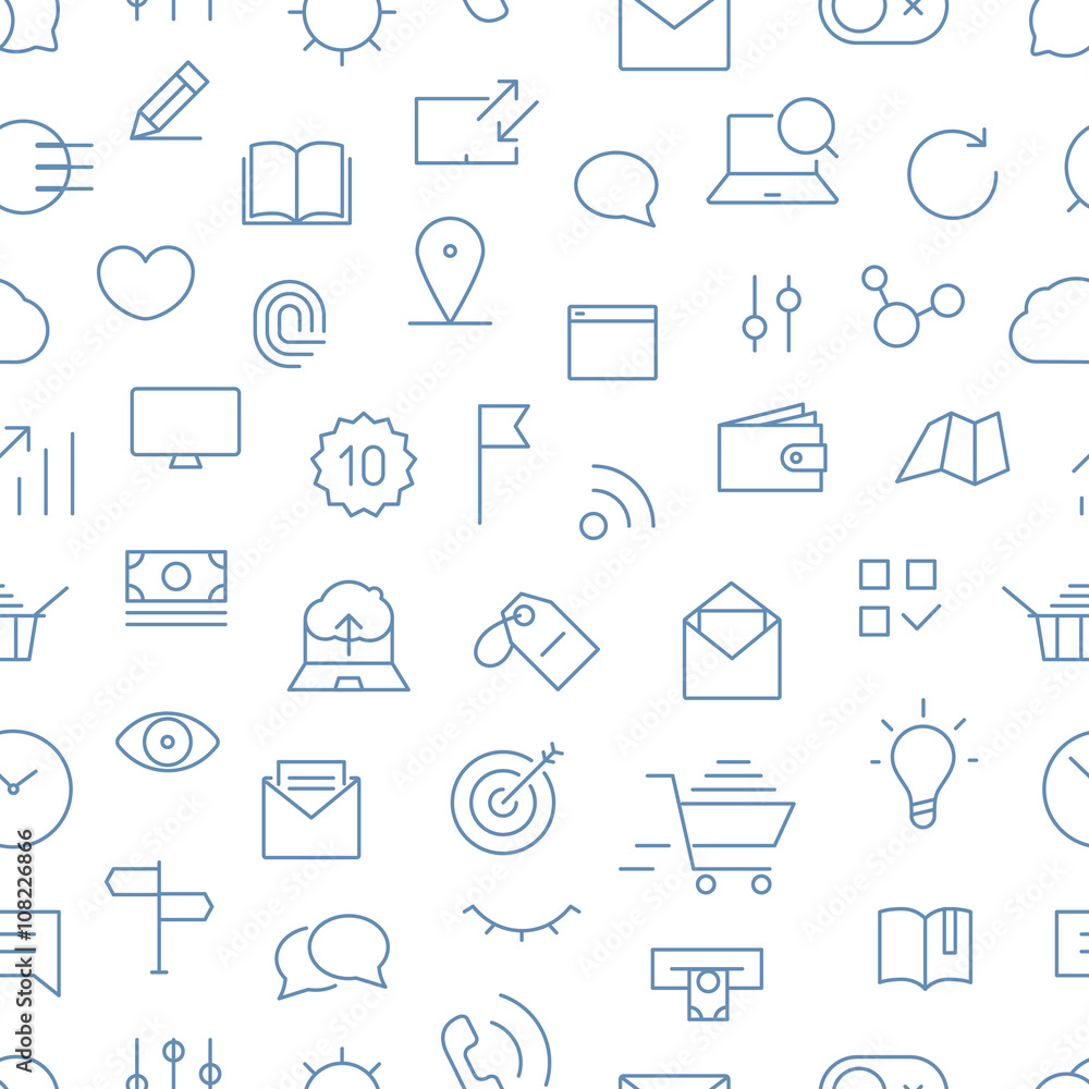 Modern gadgets pictograms seamless background Modern gadgets pictograms seamless background