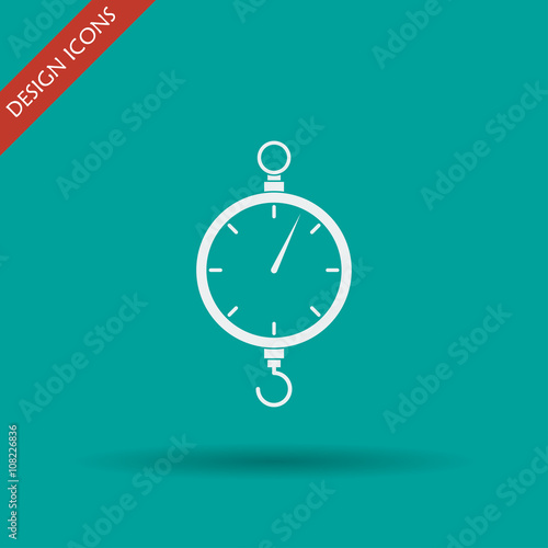 scales icon. Flat design style