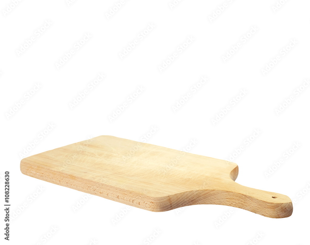 Wooden chopping board isolated on white background Wooden chopping board isolated on white background