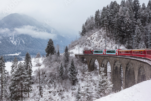 Glacier express, Switzerland photo