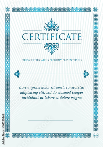 Elegant Classic Certificate of achievement. 