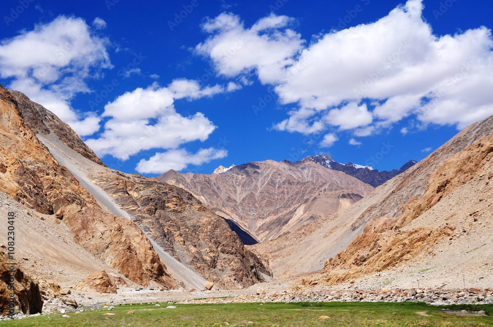 Mountain landscape view, Ladakh, Jammu & Kashmir, India