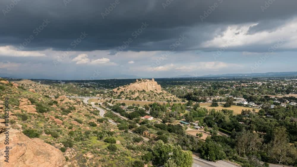 Los Angeles valley storm clouds time lapse near Stoney Point in the Chatsworth neighborhood of the San Fernando Valley. Los Angeles valley storm clouds time lapse near Stoney Point in the Chatsworth neighborhood of the San Fernando Valley.