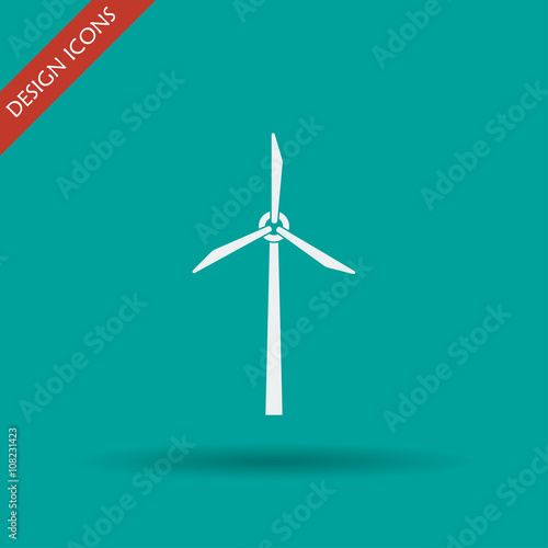 Wind turbine icon