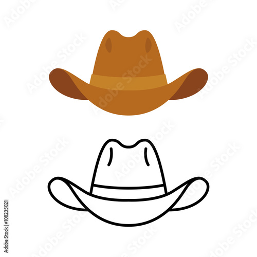 Cowboy hat icon photo
