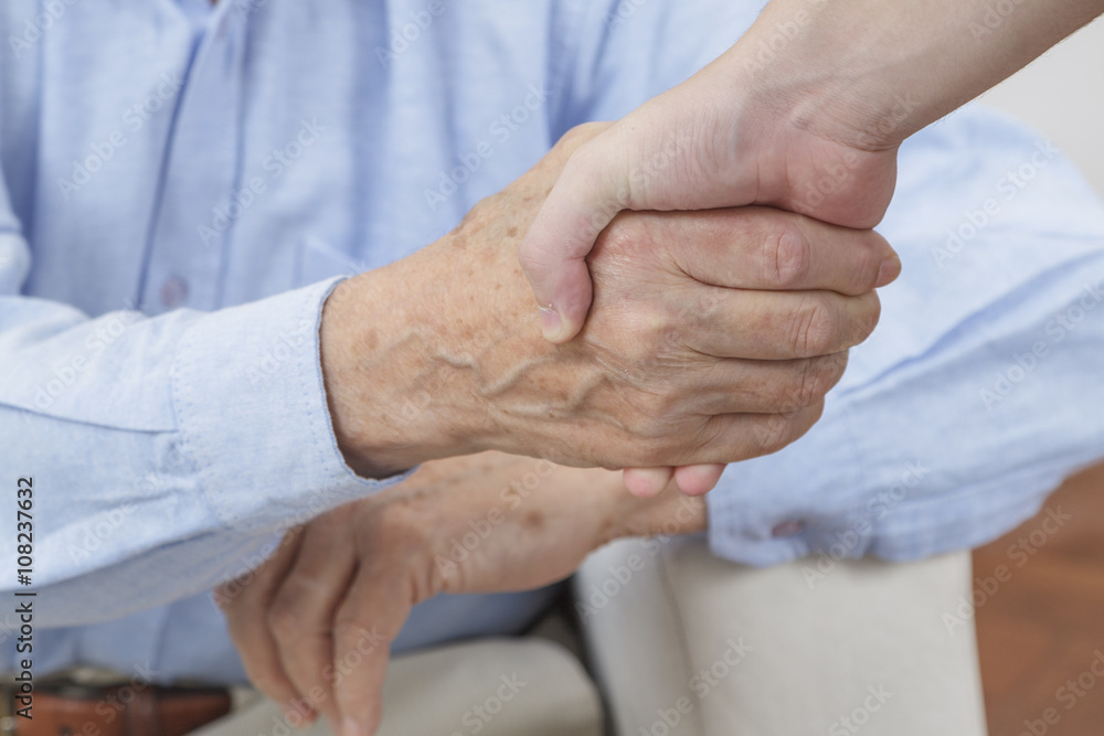senior gentleman shaking hands senior gentleman shaking hands