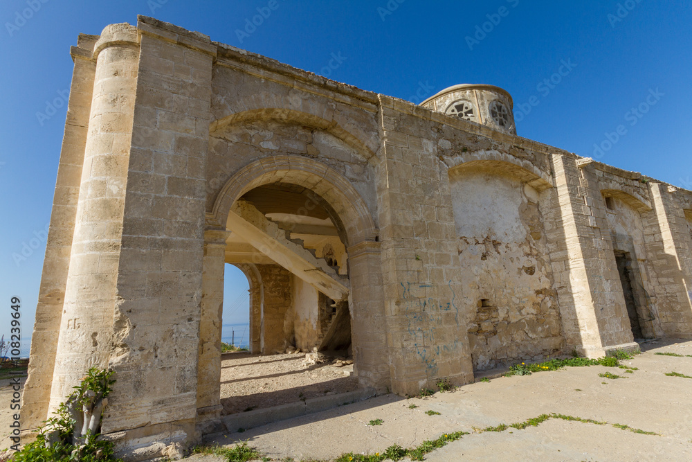 Derelict Agios Georgios Church, in Davlos, Cyprus Derelict Agios Georgios Church, in Davlos, Cyprus