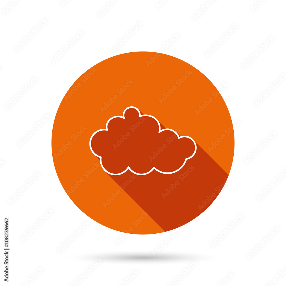 Cloud icon. Overcast weather sign. Cloud icon. Overcast weather sign.