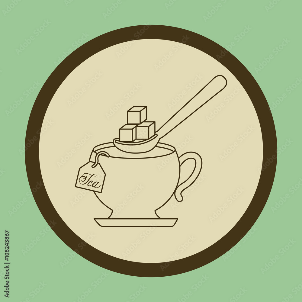 Obraz premium tea time design 