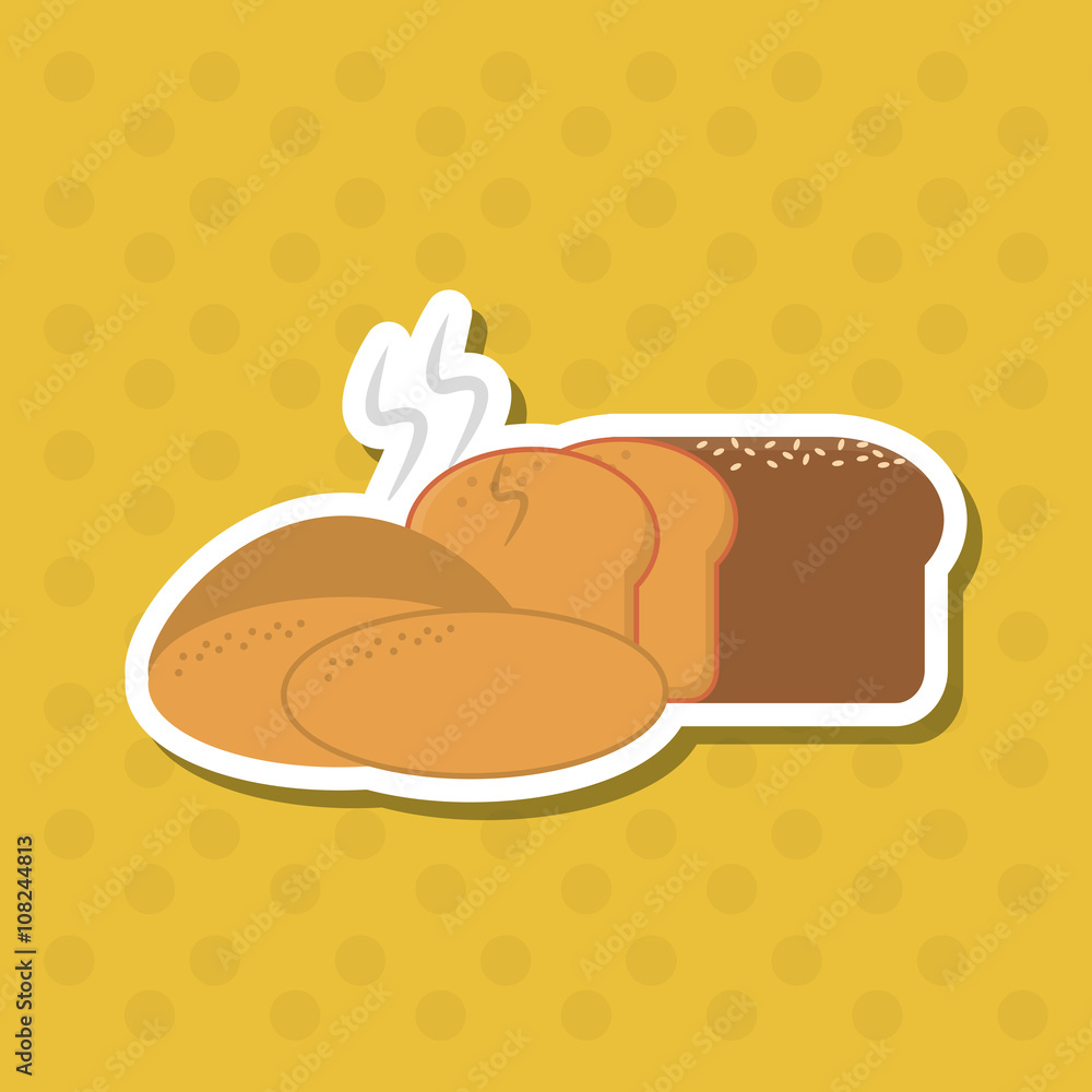 Bread icon design , vector illustration Bread icon design , vector illustration