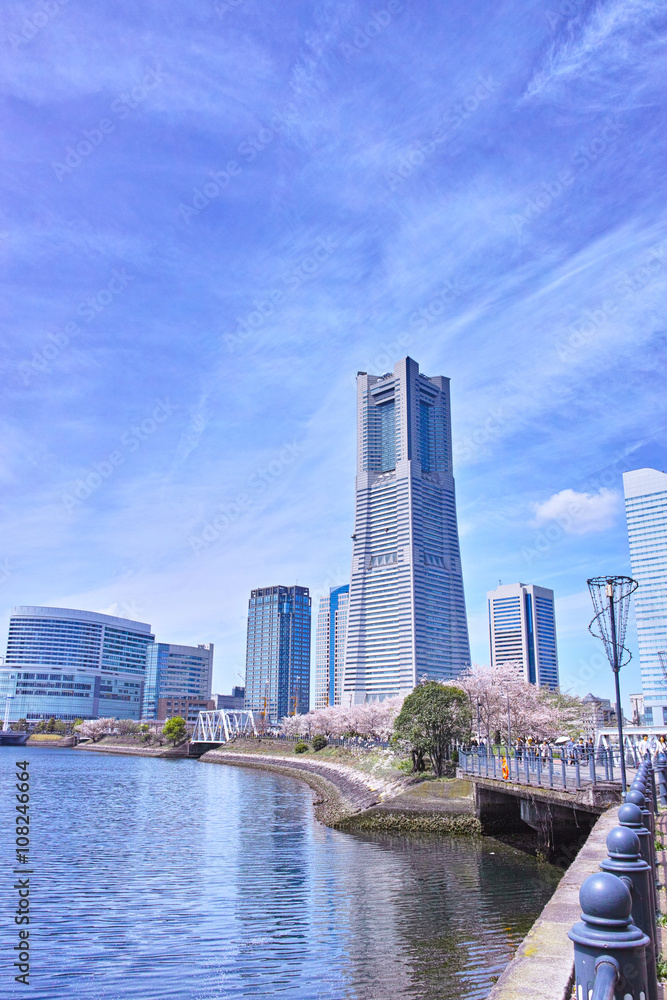 Obraz premium 春の横浜の風景