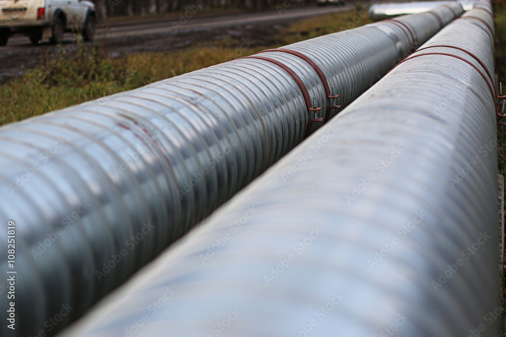 Fototapeta premium pipeline on the street