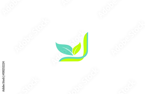 eco green leaf logo