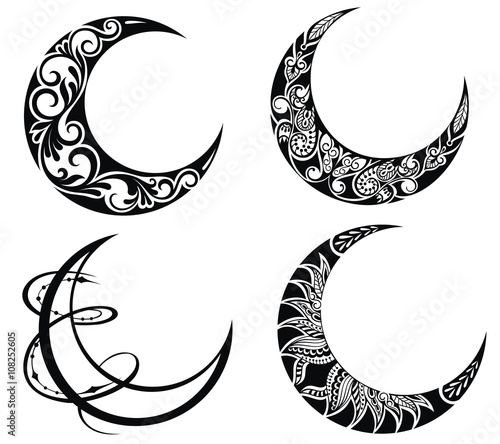 Ramadan symbols of Moons