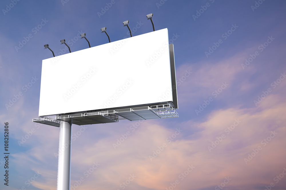blank billboard with cloudy sky blank billboard with cloudy sky