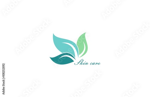leaf beauty skin care logo