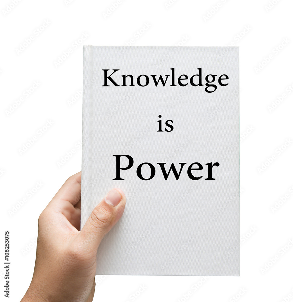 knowledge is power on book cover knowledge is power on book cover