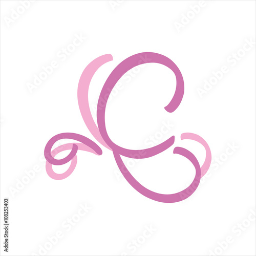 abstract butterfly logo