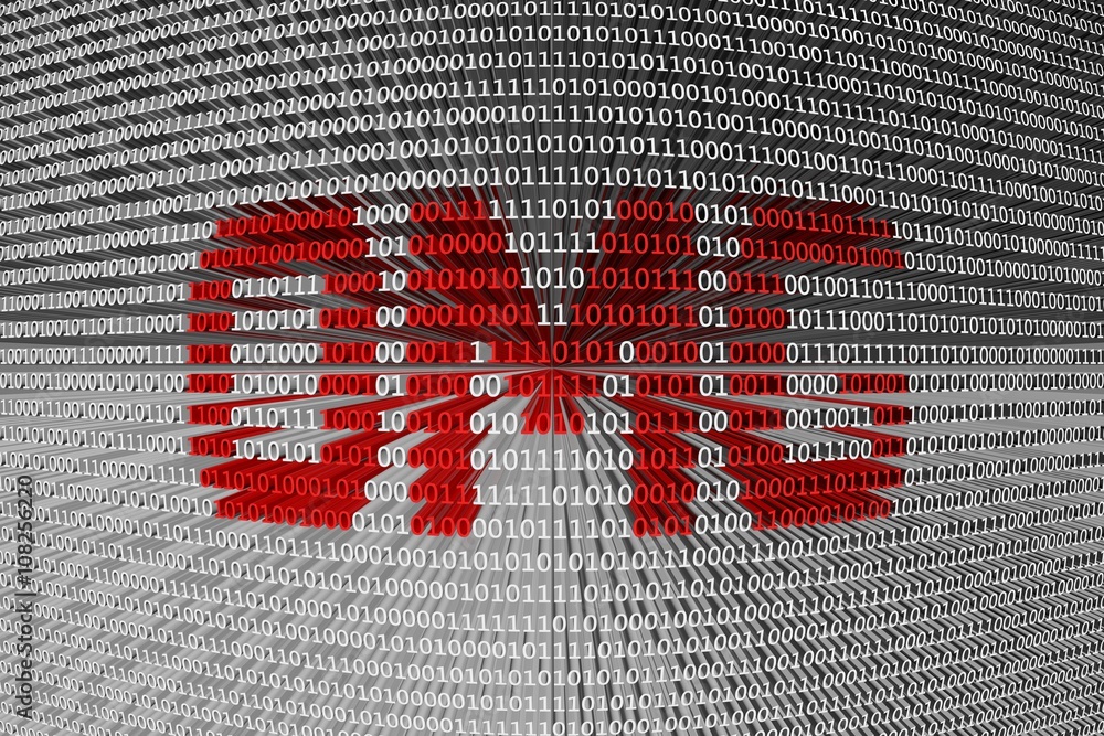 OMG in binary code, 3D illustration OMG in binary code, 3D illustration