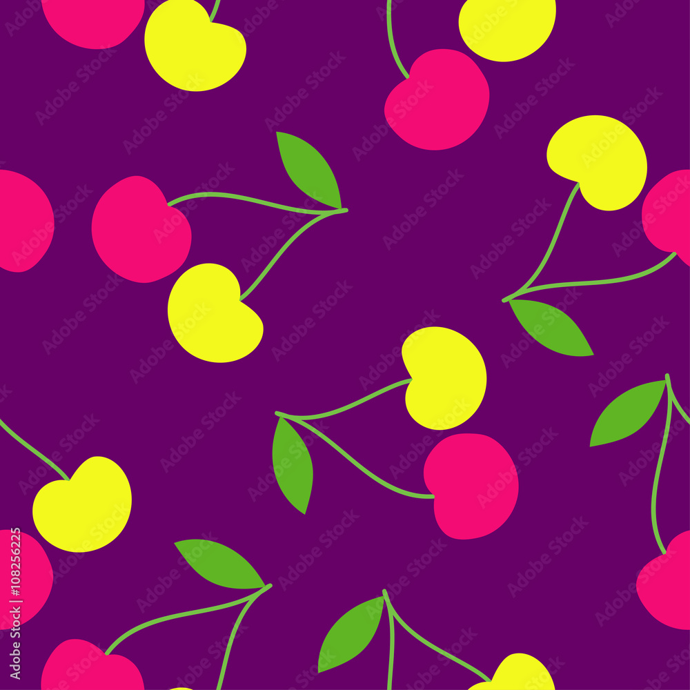 Seamless decorative vector background with fruits. Print. Cloth design, wallpaper. Seamless decorative vector background with fruits. Print. Cloth design, wallpaper.