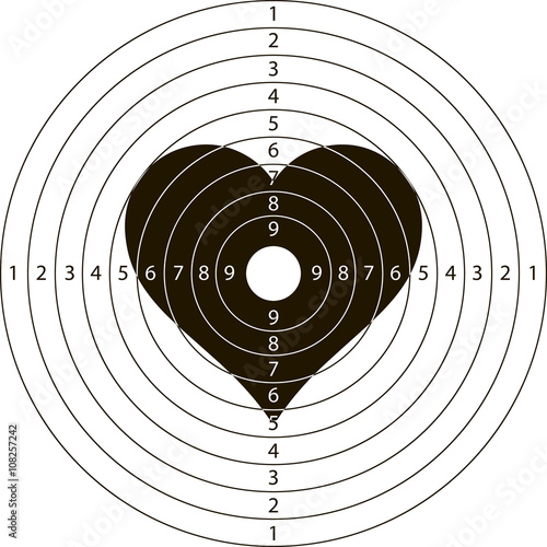 target shooting heart