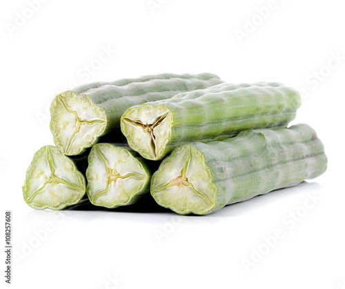 Foto Moringa oleifera lam on white background