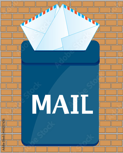 Box postal with letter