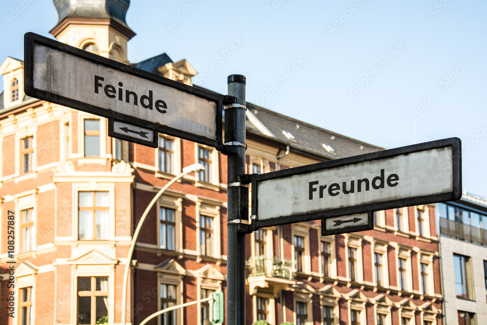 Obraz premium Schild 60 - Freunde