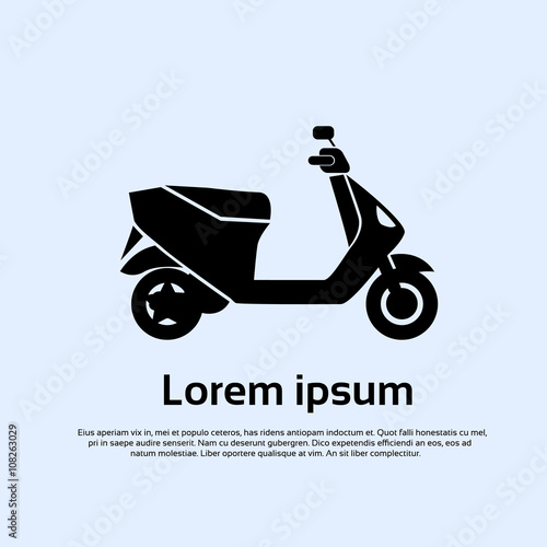 Motorcycle Scooter Motorbike Transport Icon