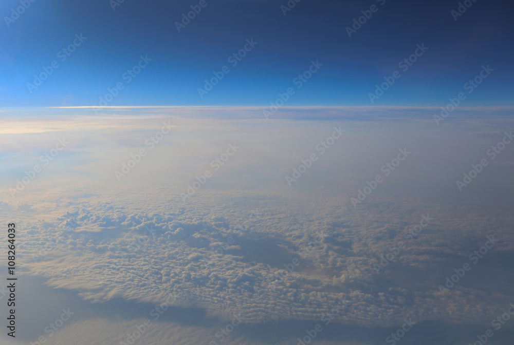 Naklejka premium Over The Clouds