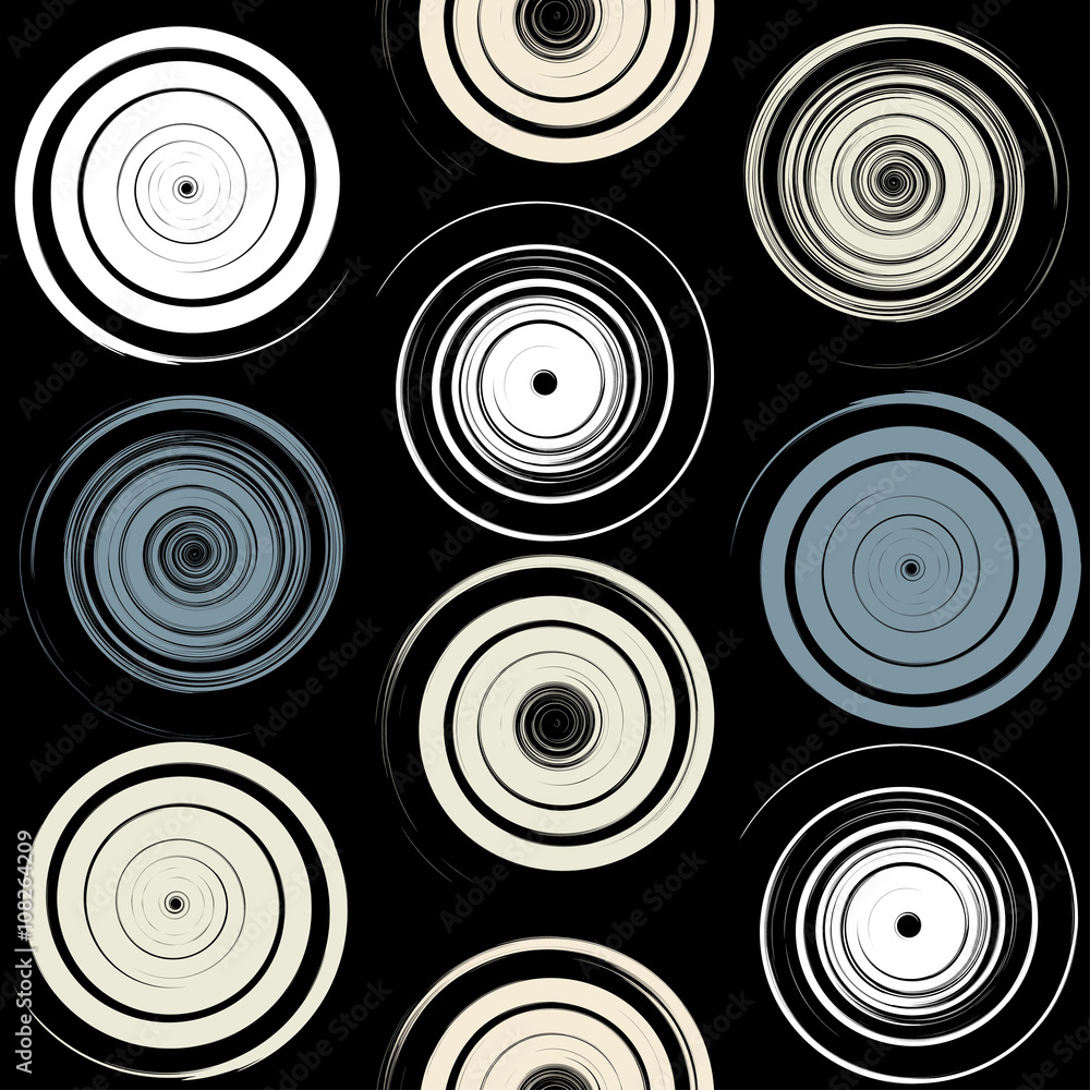Cute vector geometric seamless pattern. Brush strokes, swirl. Hand drawn grunge texture. Abstract forms. Endless texture can be used for printing onto fabric or paper Cute vector geometric seamless pattern. Brush strokes, swirl. Hand drawn grunge texture. Abstract forms. Endless texture can be used for printing onto fabric or paper