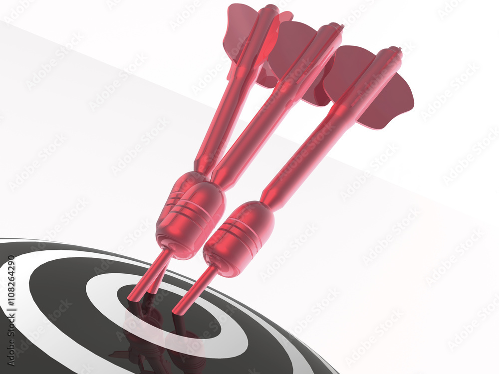 Arrows on the target Arrows on the target