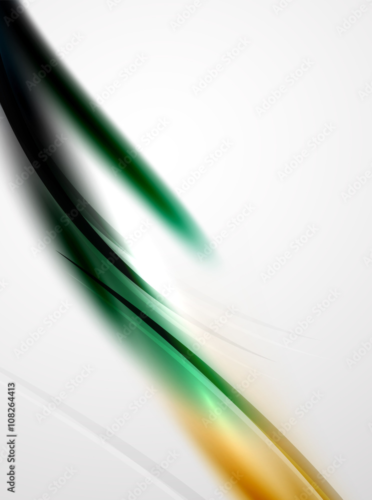 Obraz premium Modern curve stripes template