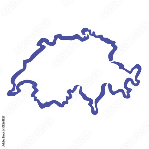 Carte Suisse, Contours