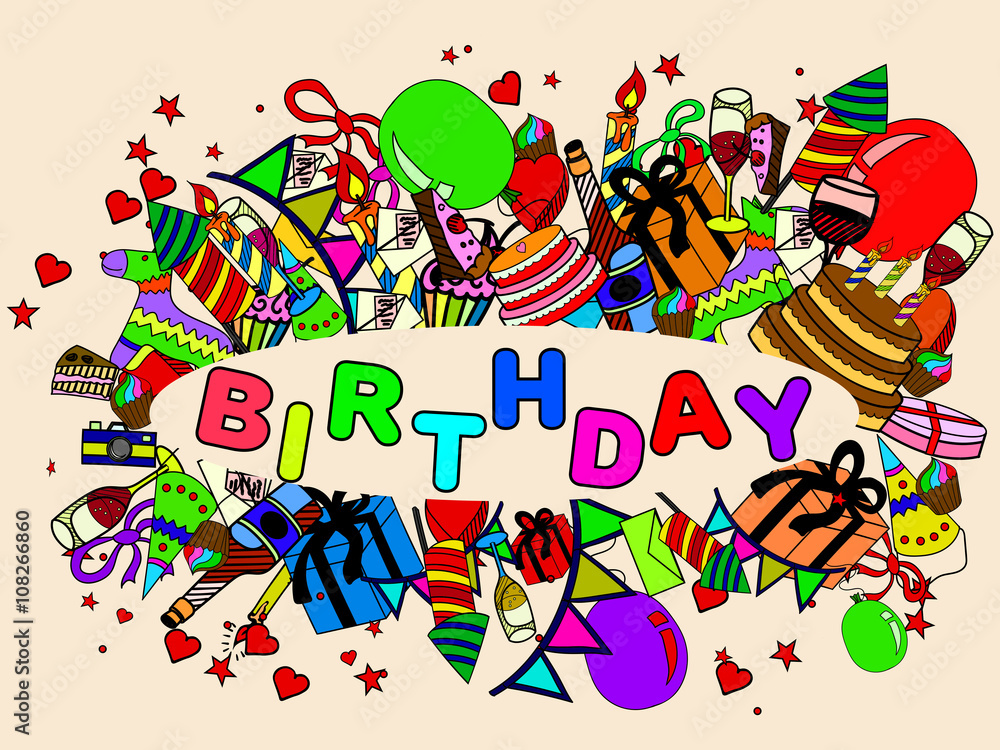 Birthday vector illustration