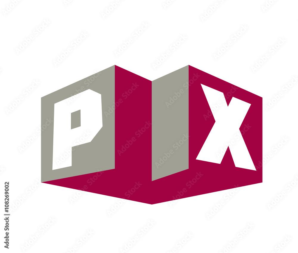 Fototapeta premium PX Initial Logo for your startup venture