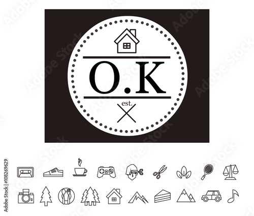 OK Initial Logo for your startup venture