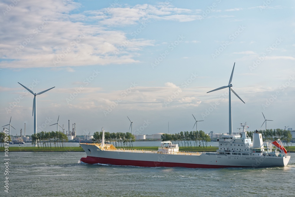 Fototapeta premium Large cargo ship