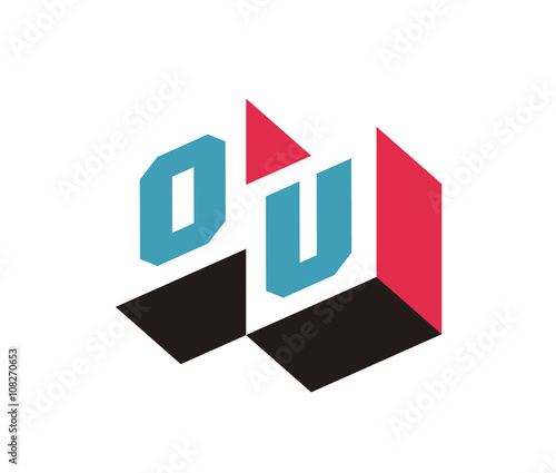 OU Initial Logo for your startup venture