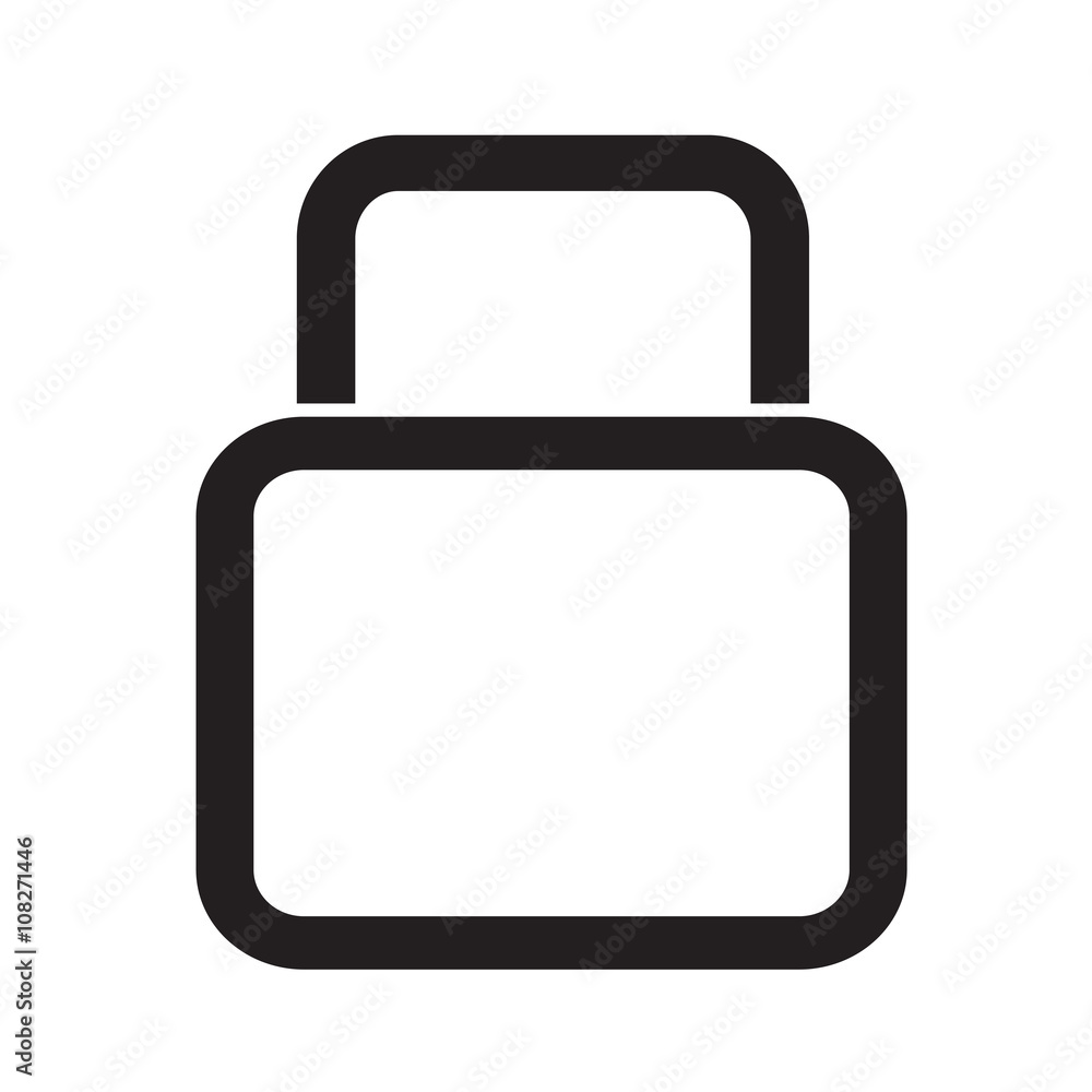 Lock Icon illustration design Lock Icon illustration design
