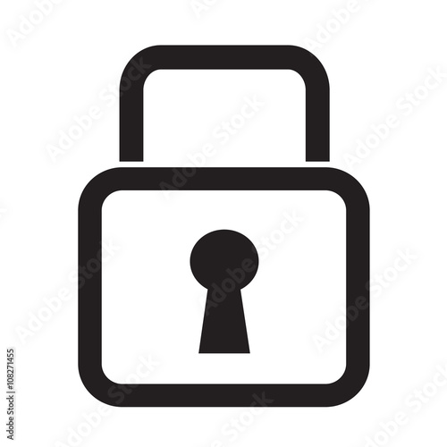 Lock Icon illustration design