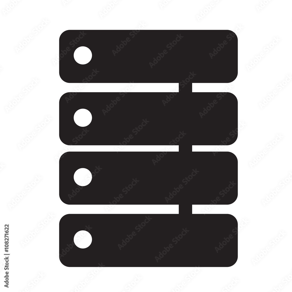 Data storage icon Illustration design Data storage icon Illustration design
